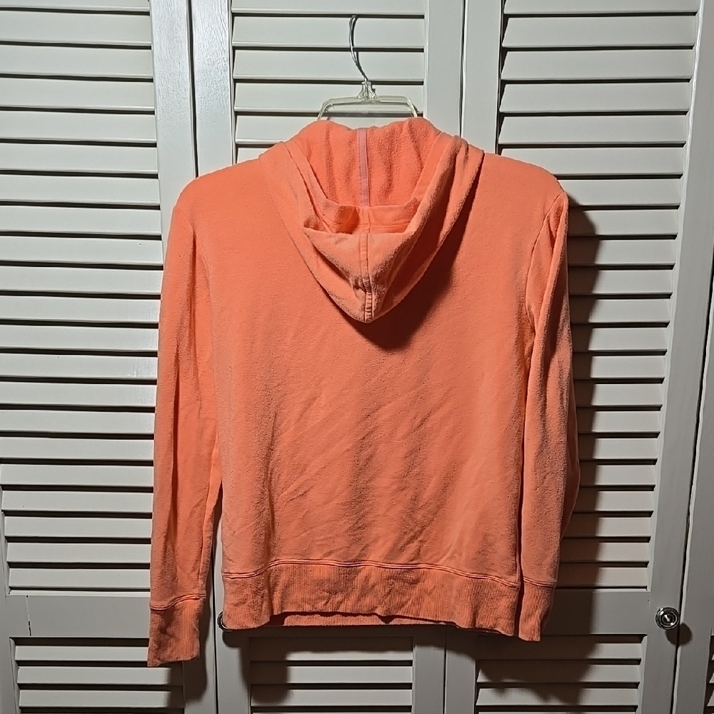 Girl's Large Athleta Orange Coral Hoodie Sweatshirt - Picture 3 of 7